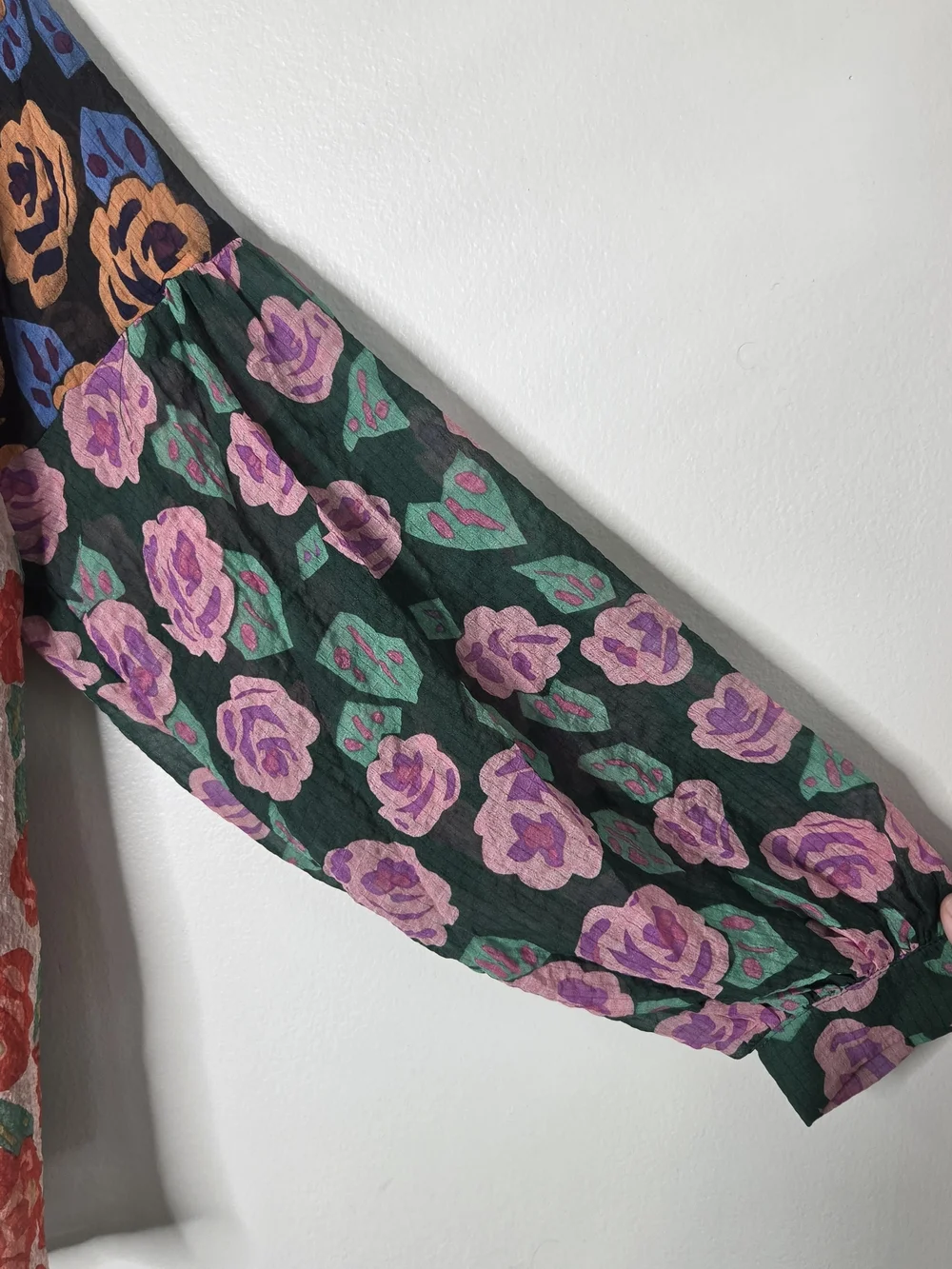 Jodiful Colorful Flower Pattern Button Up Blouse - Picture 4 of 9